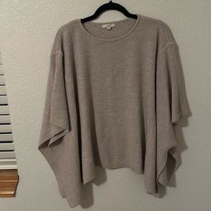 Loft light beige shawl poncho